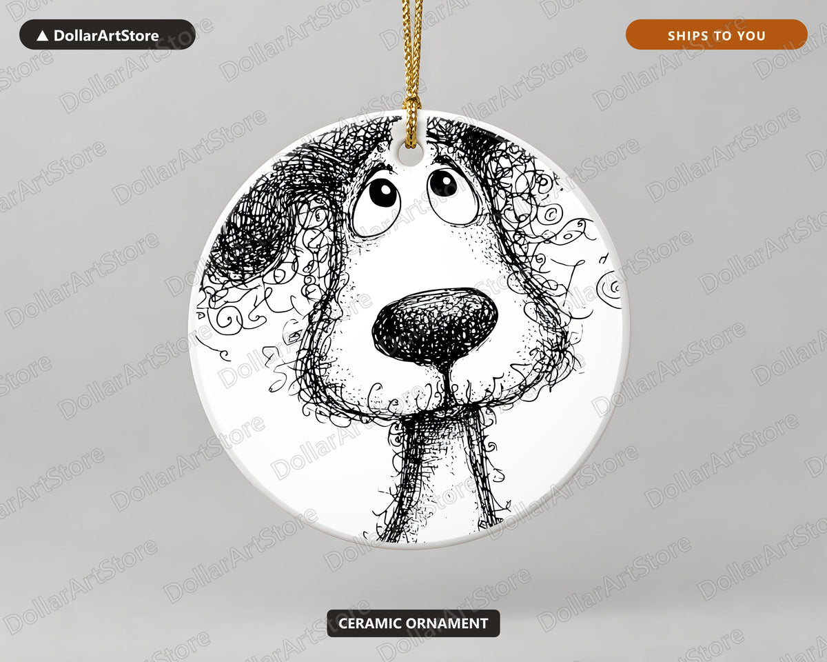 Whimsical Creature Christmas Ornament, Ceramic Tree Ornament, Holiday Keepsake Gift