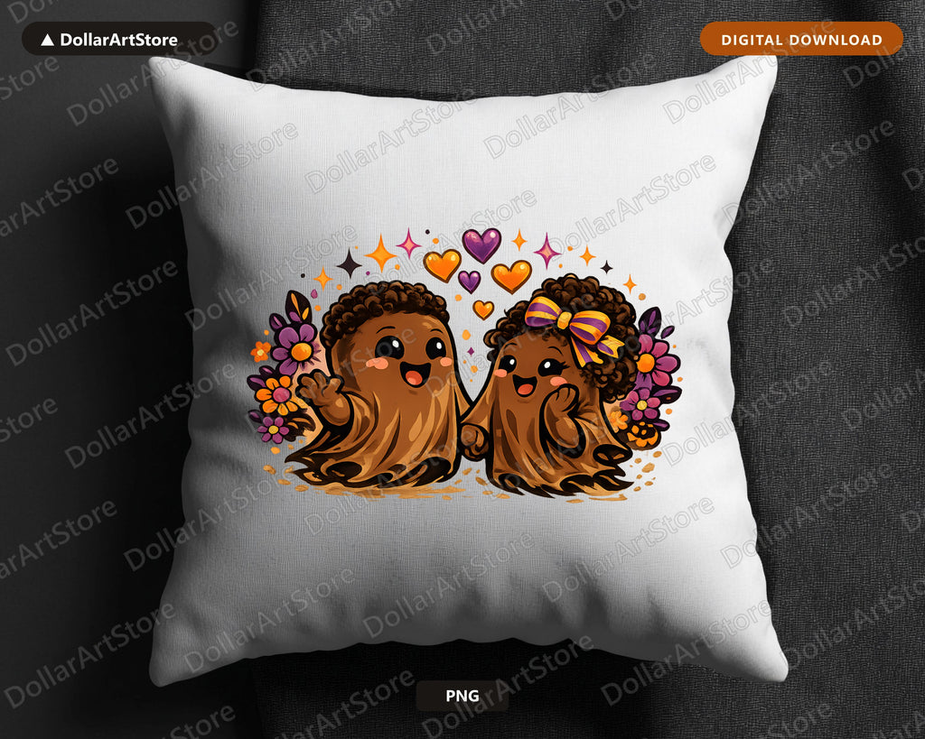 Cute Halloween Ghost PNG, Sublimation Design, Shirt Design Digital Download
