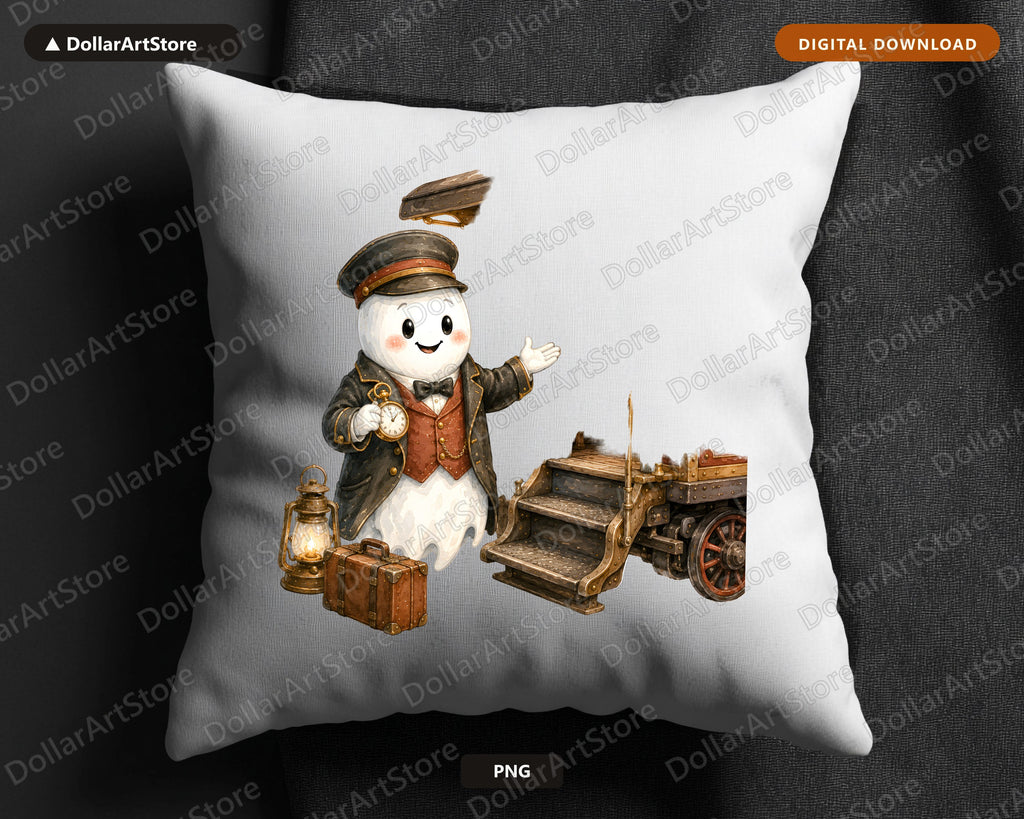 Steampunk Ghost PNG, Sublimation Design, Shirt & Tumbler Digital Download