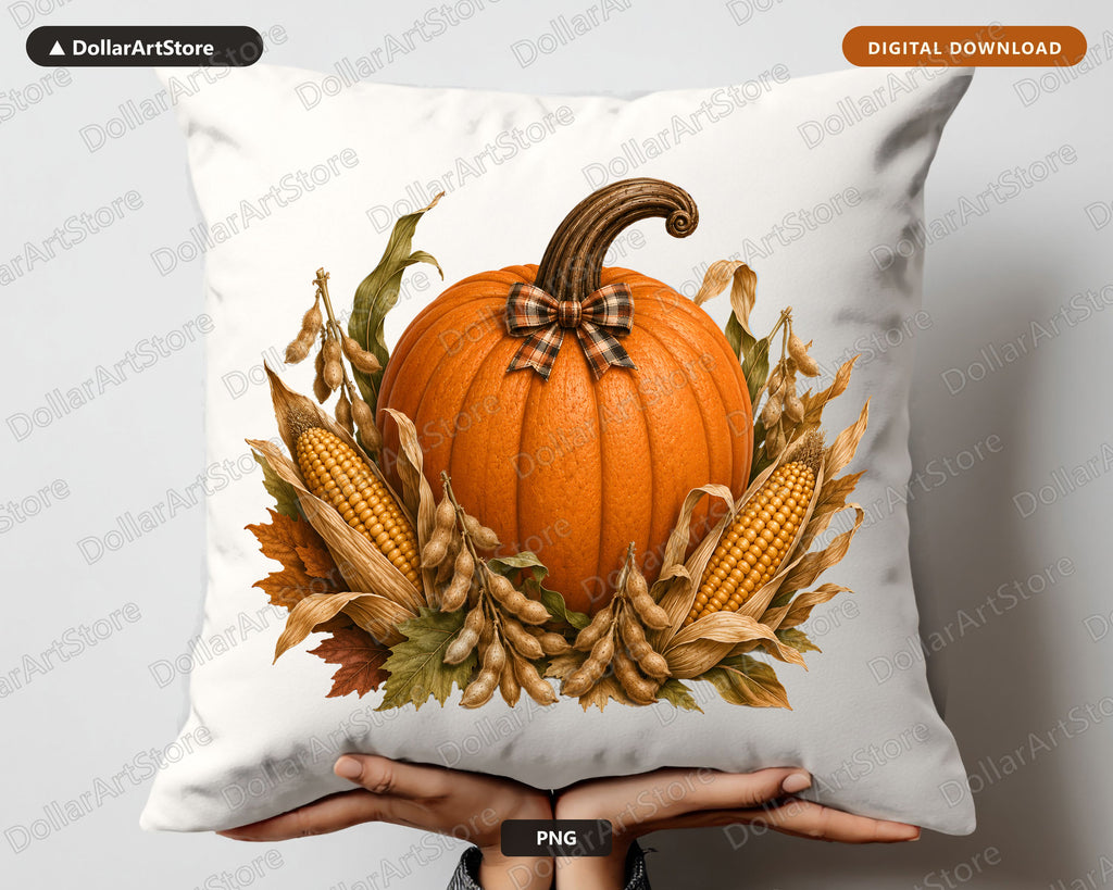 Iowa Harvest Pumpkin PNG, Fall Sublimation Design, Shirt & Tumbler Digital Download