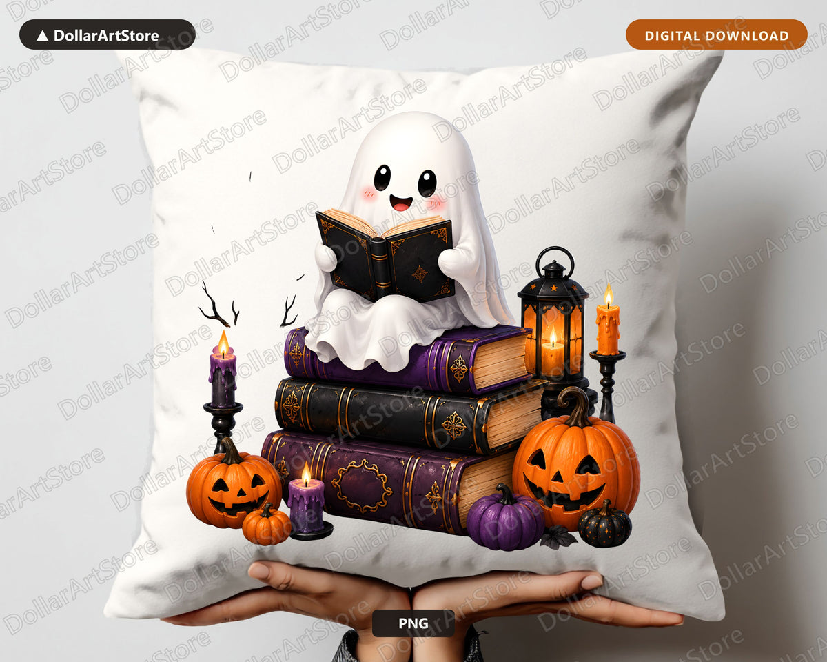 Cute Ghost PNG, Halloween Sublimation Design, Shirt & Tumbler PNG Digital Download
