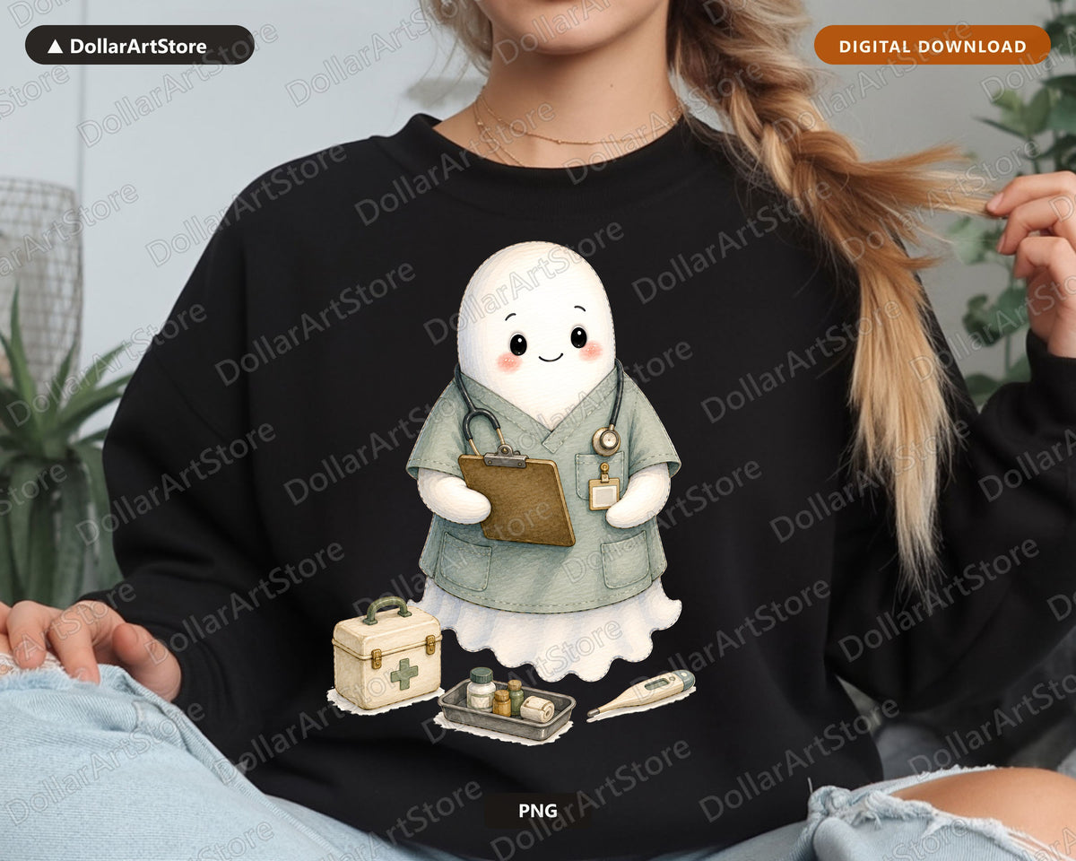 Doctor Ghost PNG, Sublimation Design, Shirt Design Digital Download