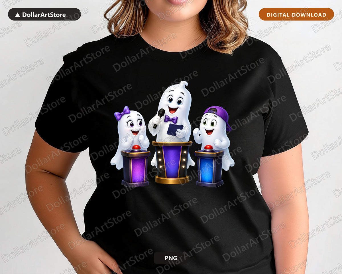 Cute Halloween Ghost PNG, Sublimation Design, Shirt Design Digital Download