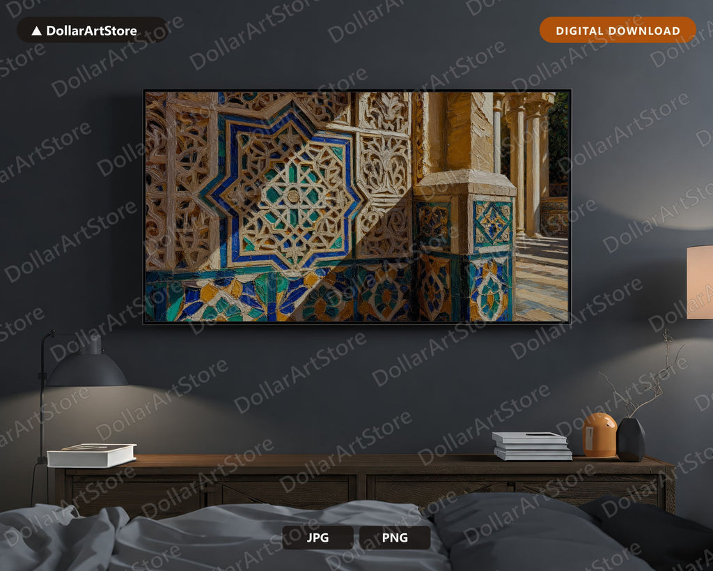 Grand Moorish Arches Cultural Samsung Frame TV Art | Digital Download