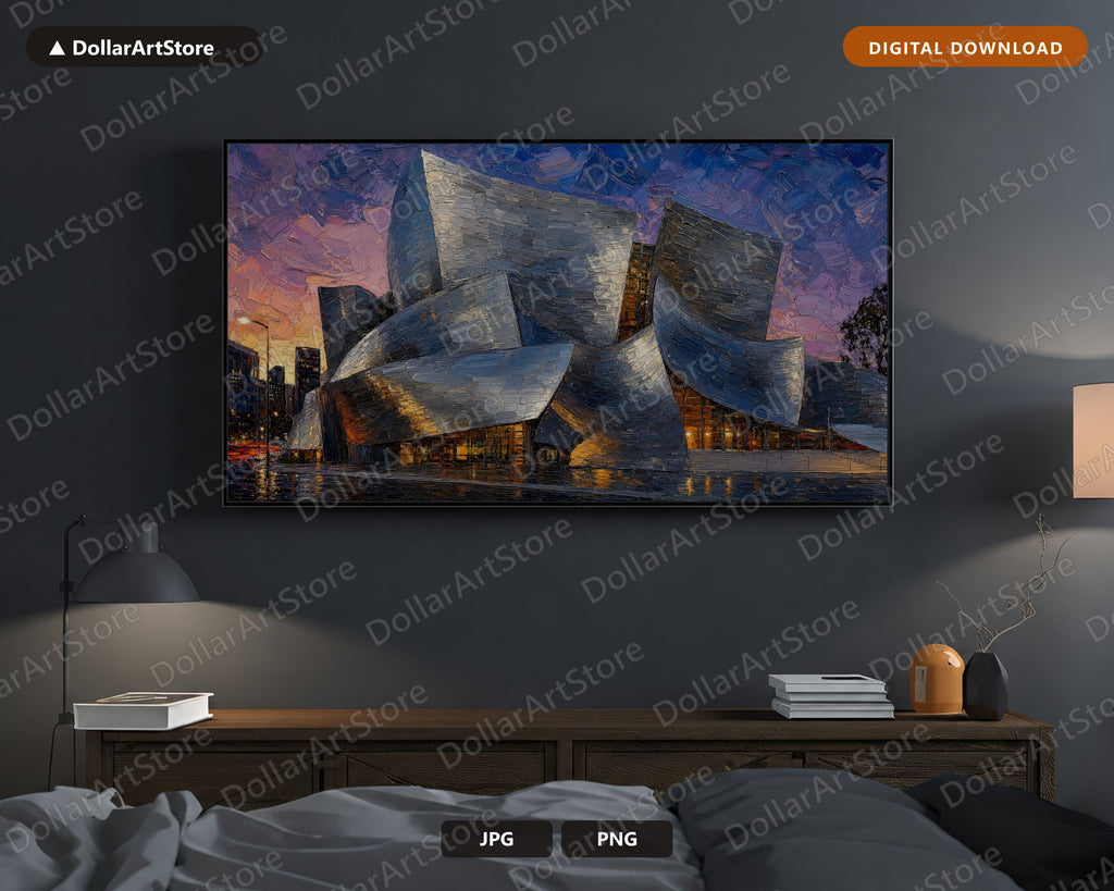 Textured Modern Architecture Scenery for Samsung Frame TV 4K Art