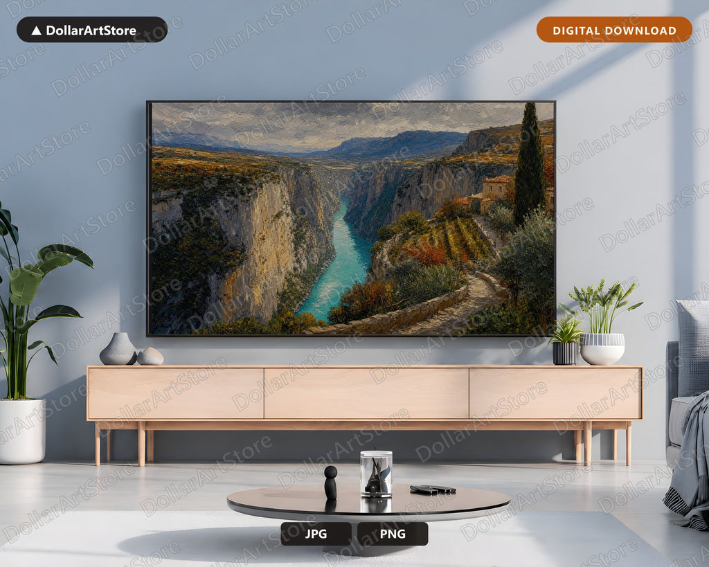25 Cozy European Scenery Frame TV Art Bundle, Samsung Frame TV 4K Digital Downloads