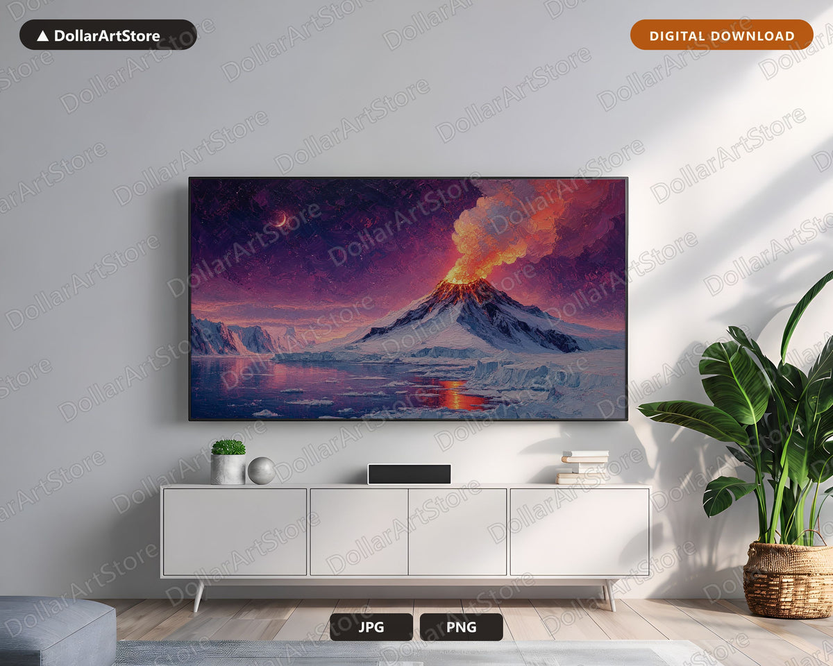 25 Cozy Arctic Scenery Frame TV Art Bundle, Samsung Frame TV 4K Digital Download