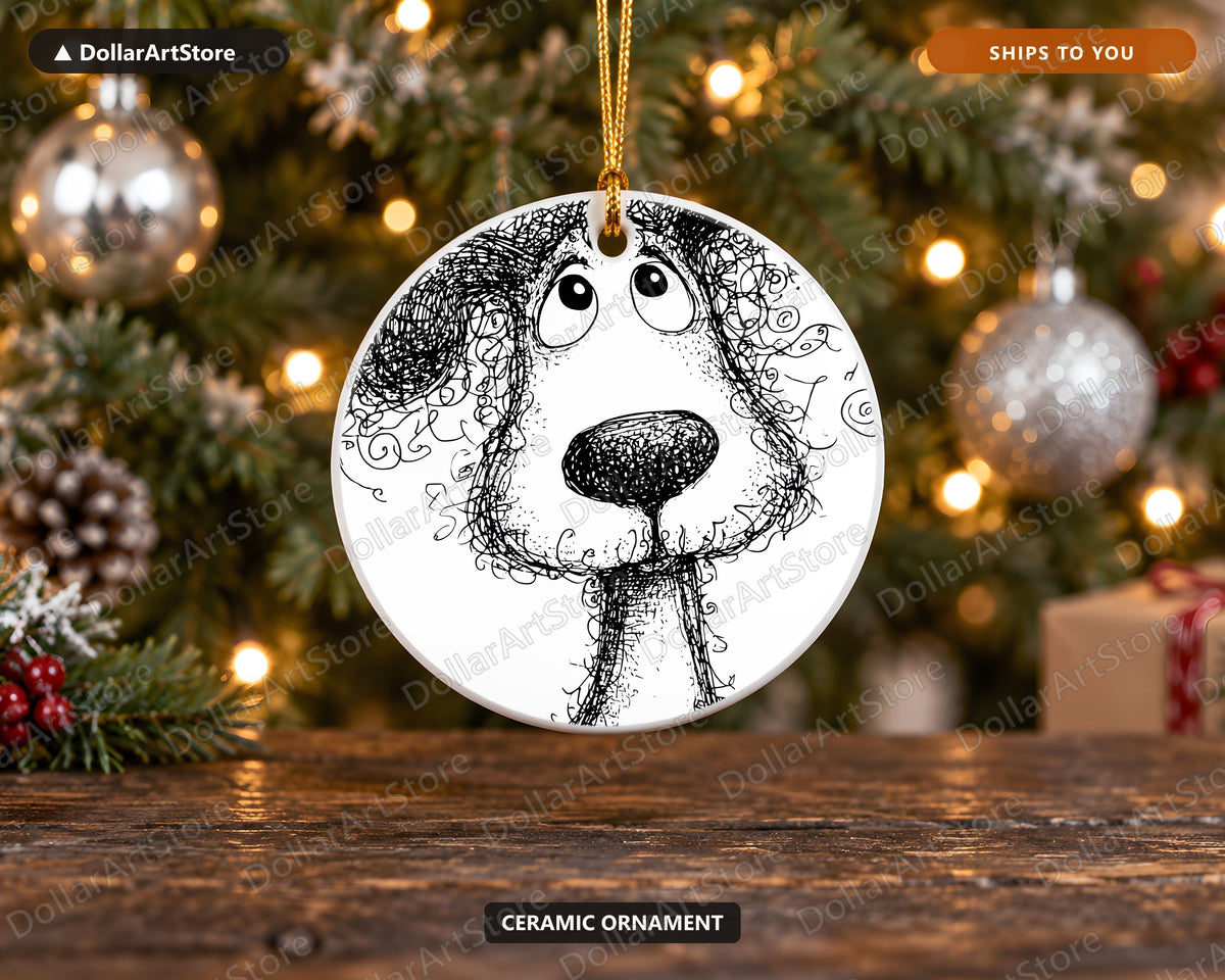 Whimsical Creature Christmas Ornament, Ceramic Tree Ornament, Holiday Keepsake Gift