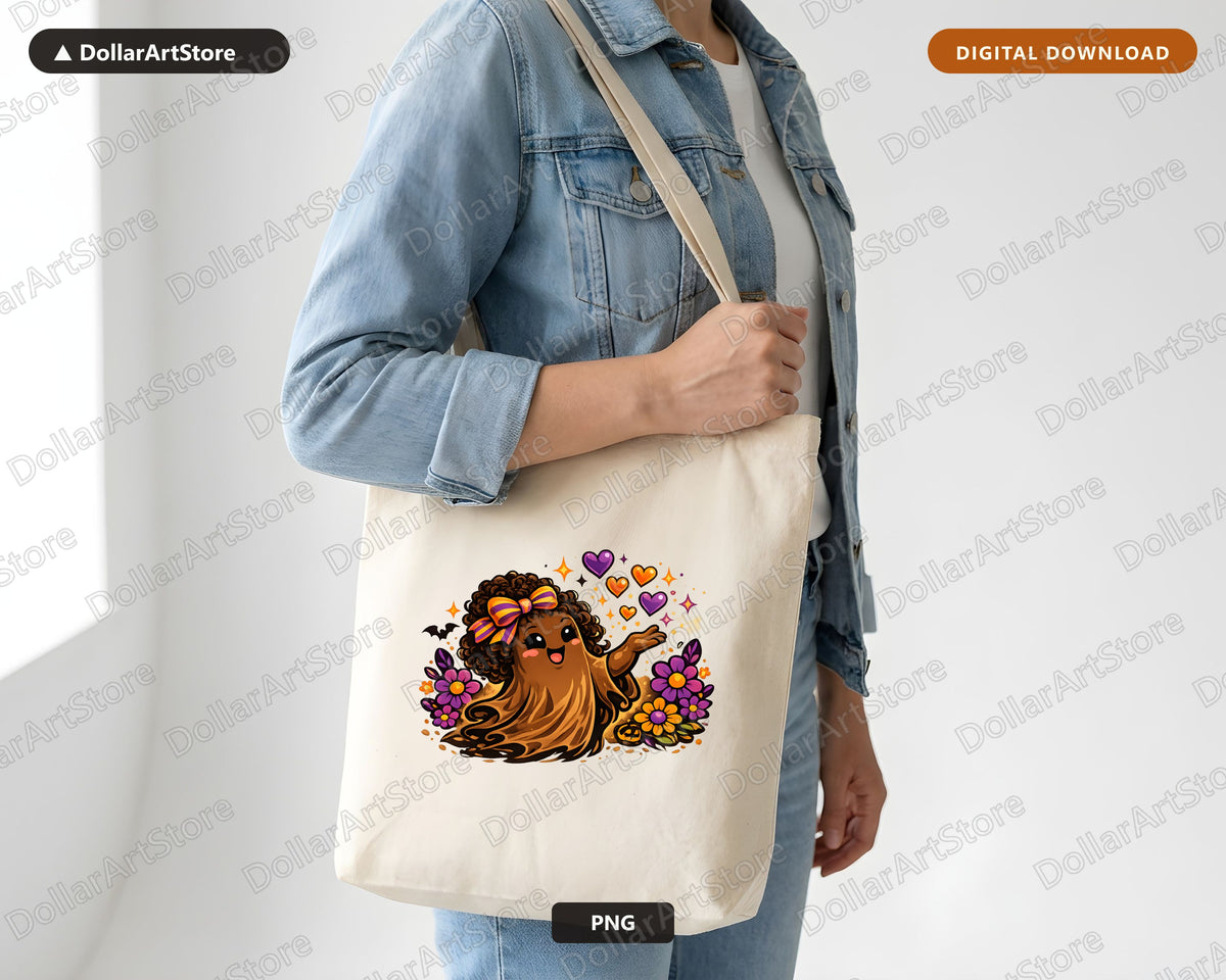 Cute Halloween Ghost PNG, Sublimation Design, Shirt Design Digital Download
