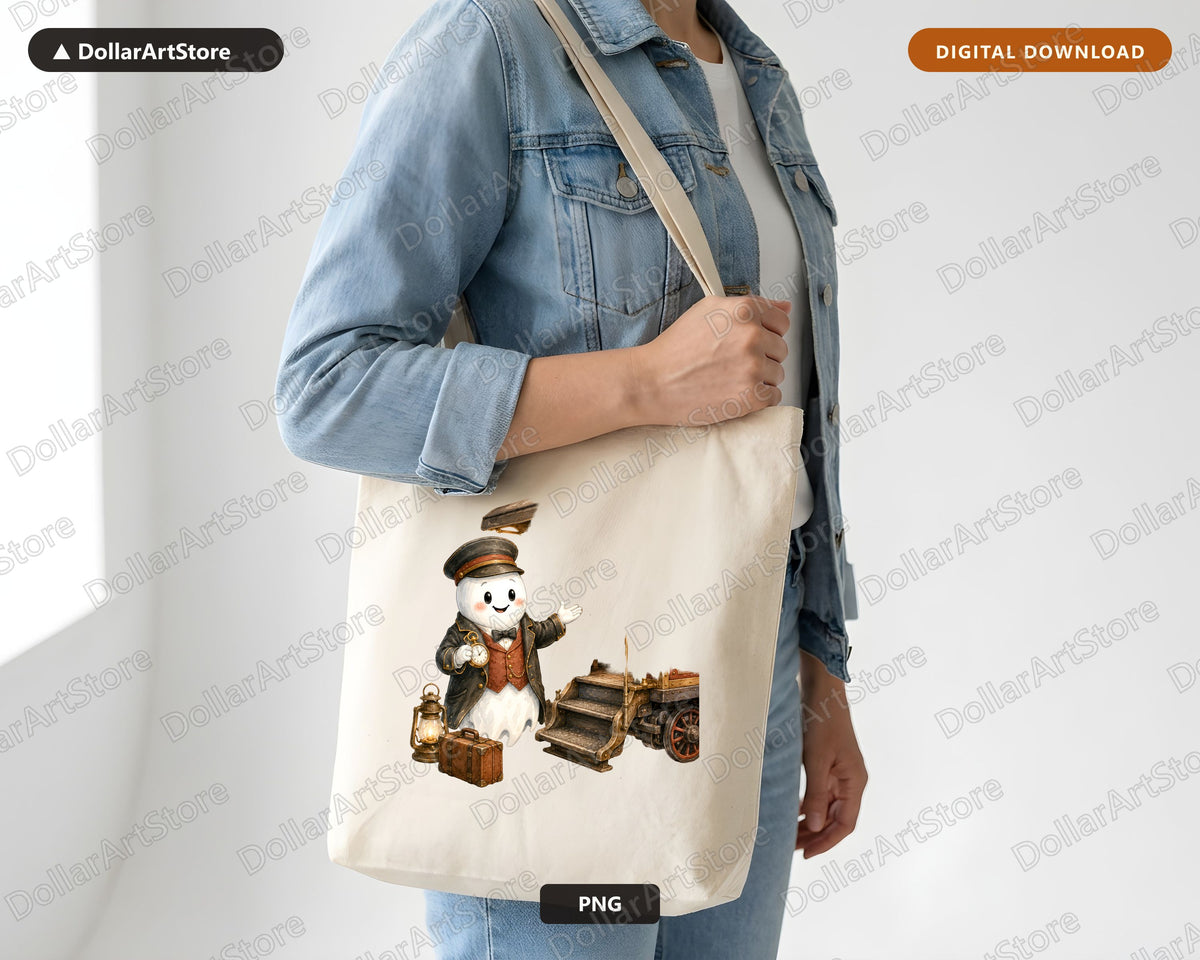 Steampunk Ghost PNG, Sublimation Design, Shirt & Tumbler Digital Download