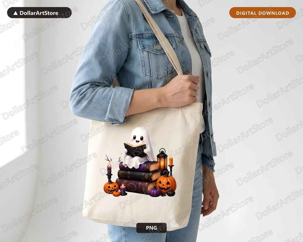 Cute Ghost PNG, Halloween Sublimation Design, Shirt & Tumbler PNG Digital Download