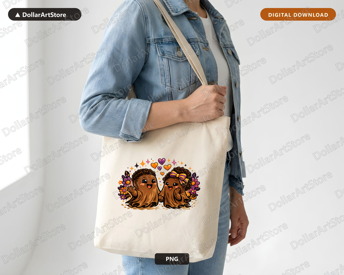 Cute Halloween Ghost PNG, Sublimation Design, Shirt Design Digital Download