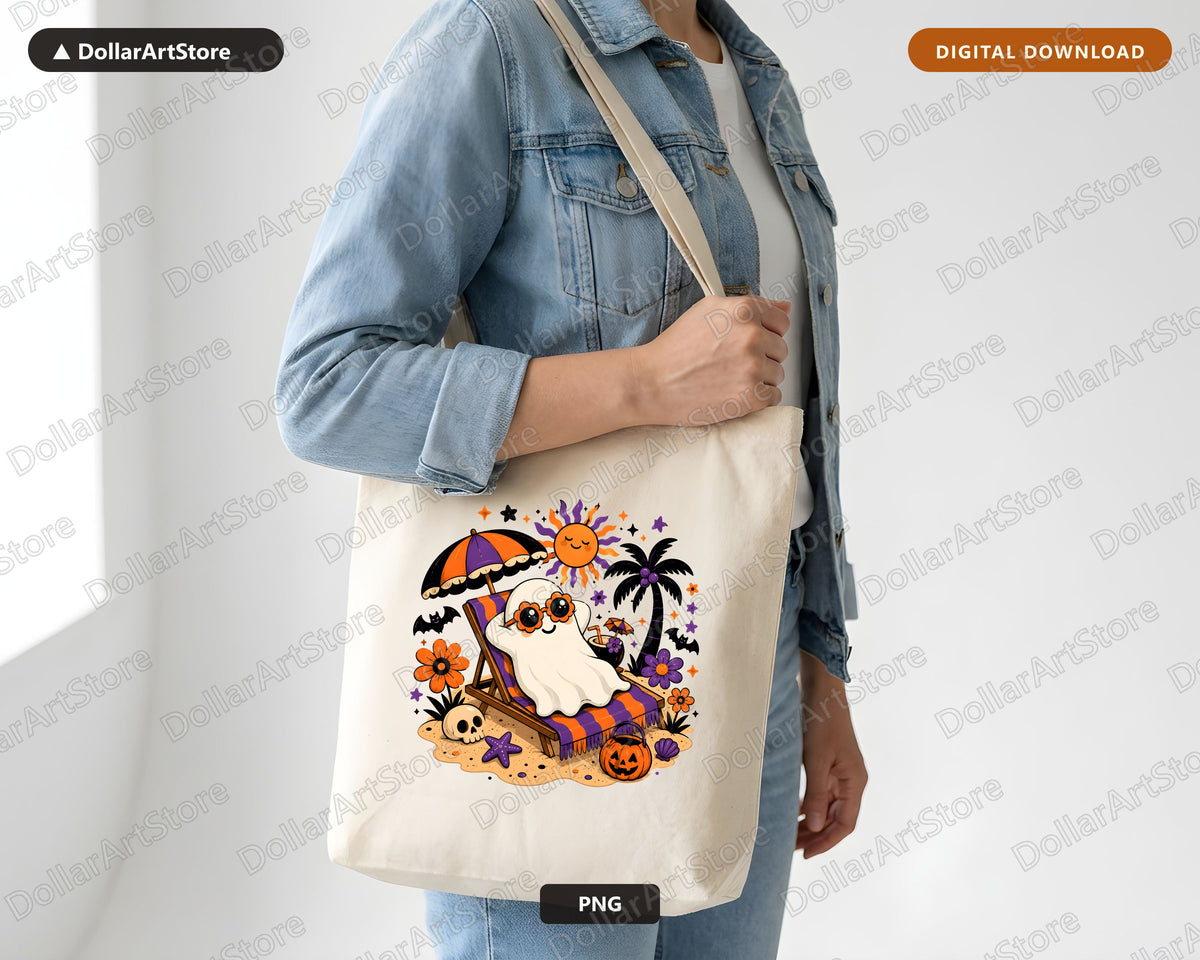 Cute Halloween Ghost PNG, Sublimation Design, Shirt Design Digital Download