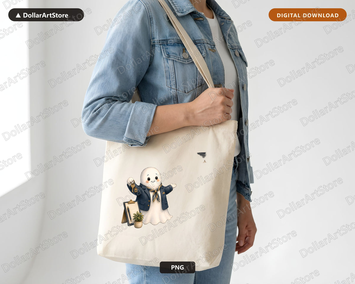 Realtor Ghost PNG, Business Ghost Sublimation Design, Shirt Design
