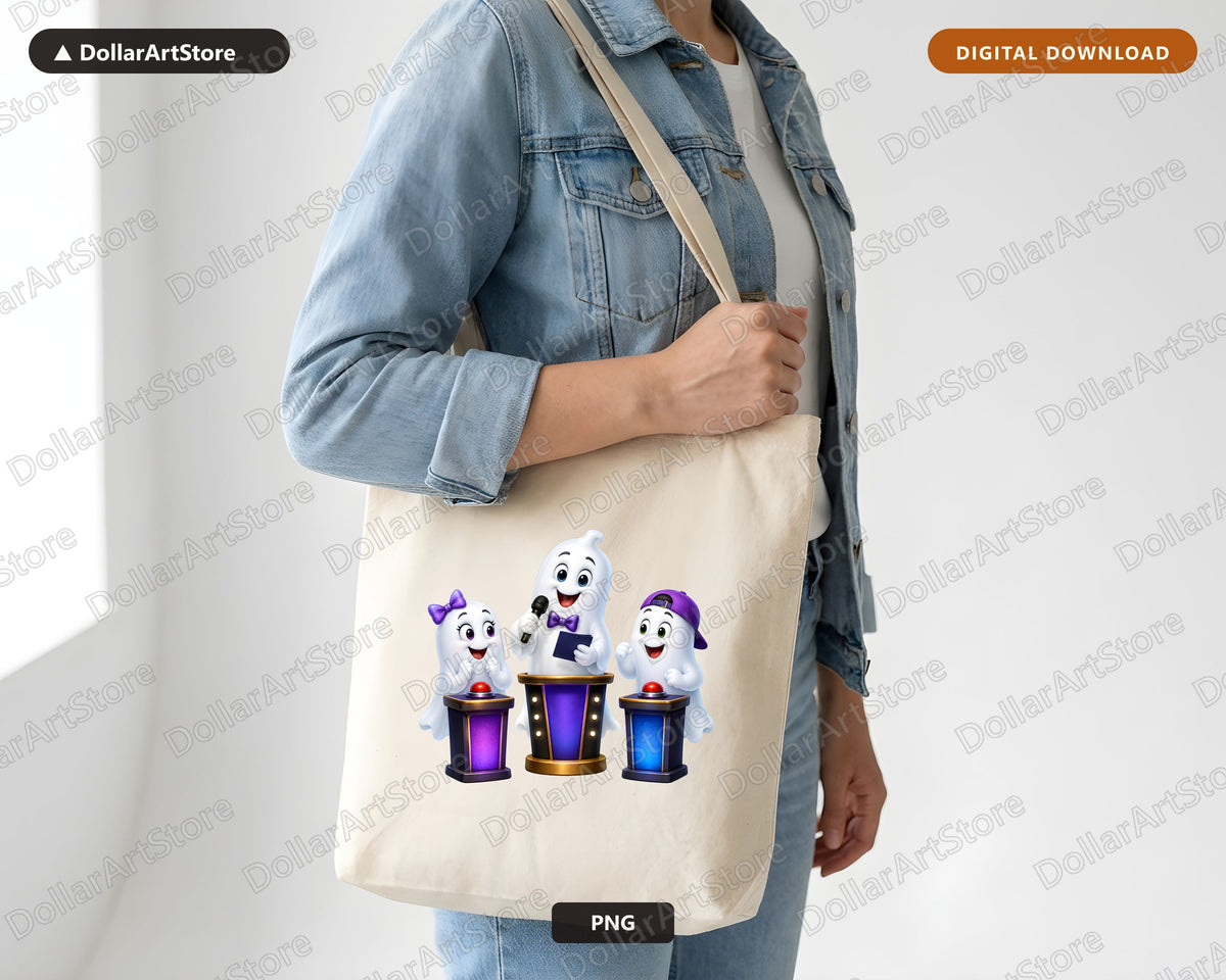 Cute Halloween Ghost PNG, Sublimation Design, Shirt Design Digital Download