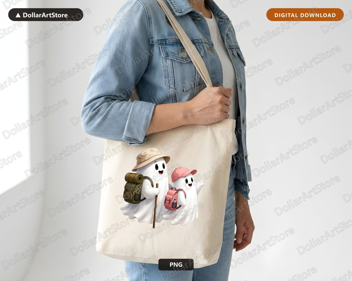 Cute Halloween Ghost PNG, Adventure Sublimation Design, Shirt & Tumbler Digital Download