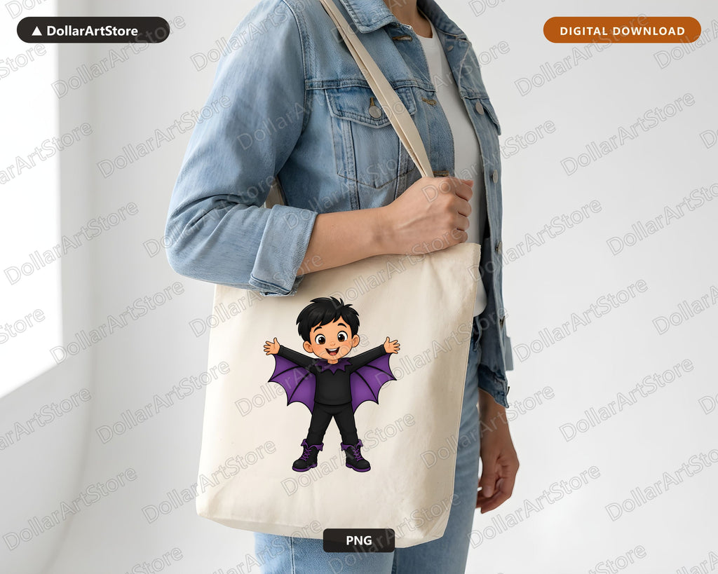 Cute Vampire Boy PNG, Halloween Costume Design, Sublimation Shirt Download