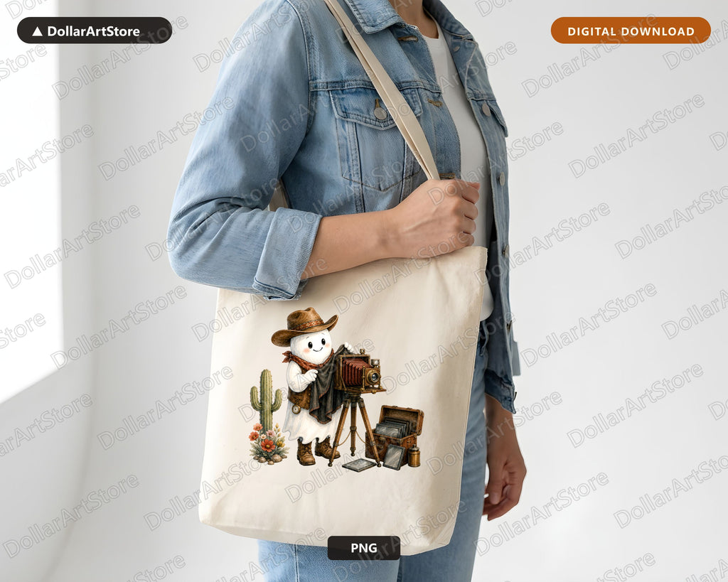 Western Cowboy Ghost PNG, Steampunk Sublimation Design, Shirt & Tumbler PNG