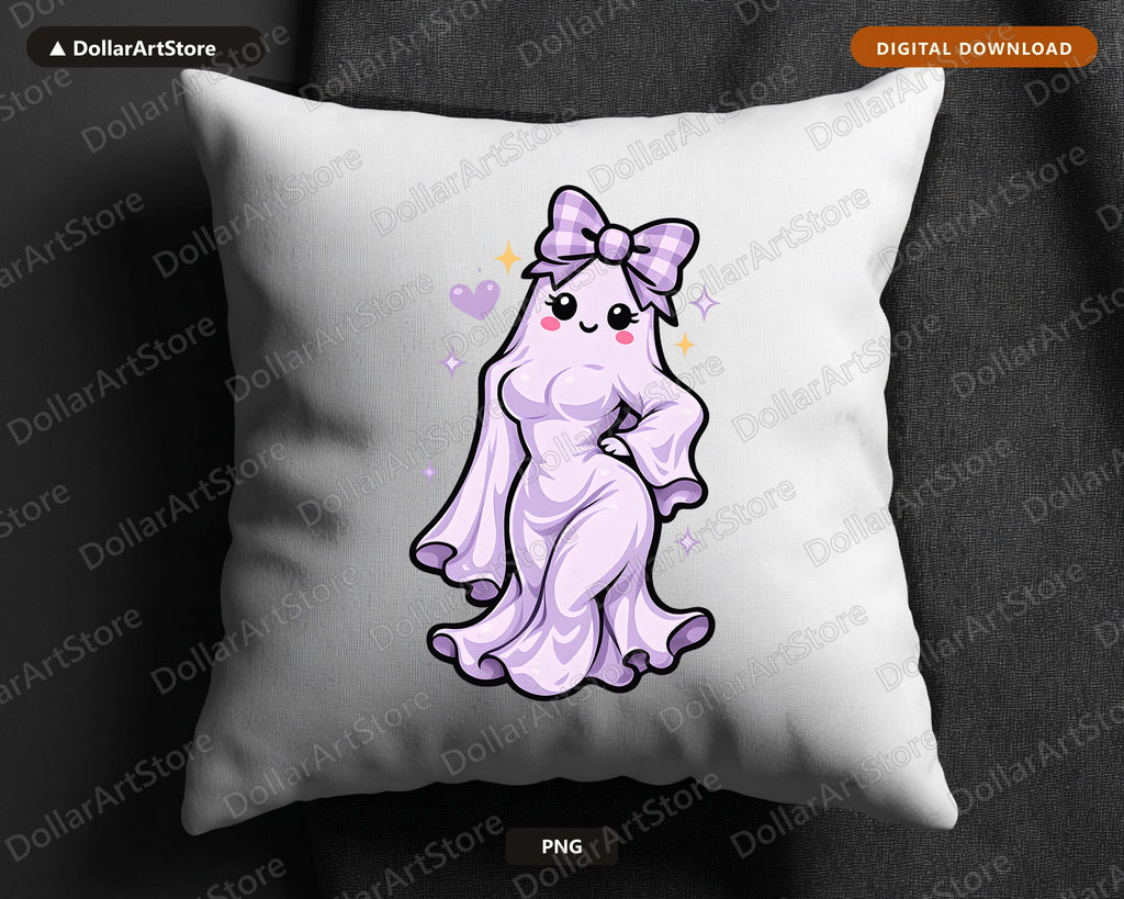 Cute Halloween Ghost PNG, Sublimation Design, Shirt Design Digital Download