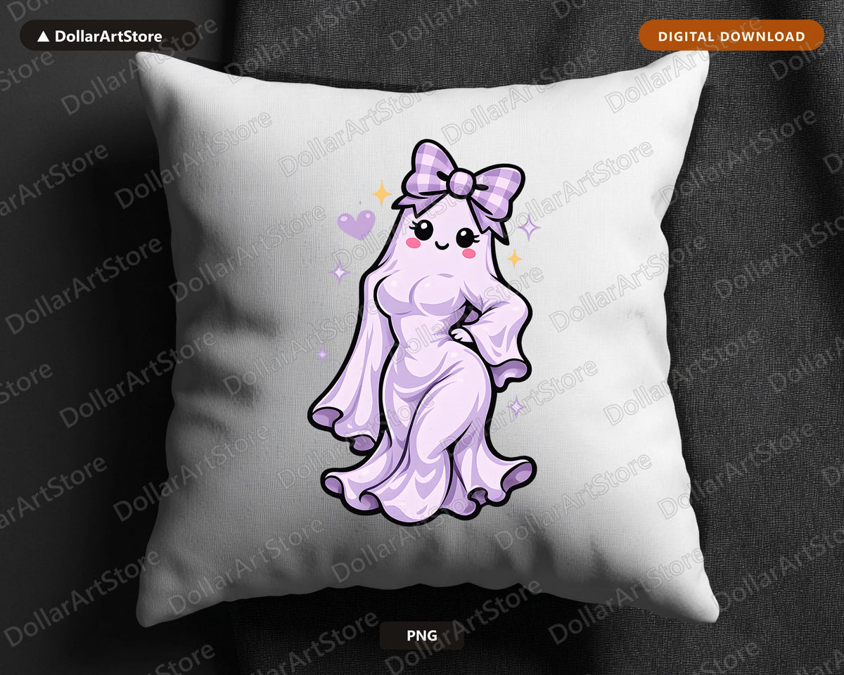 Cute Halloween Ghost PNG, Sublimation Design, Shirt Design Digital Download