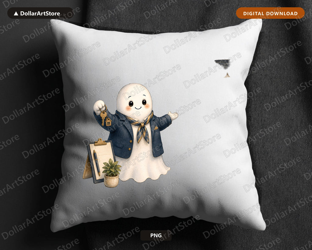 Realtor Ghost PNG, Business Ghost Sublimation Design, Shirt Design