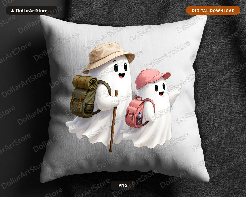 Cute Halloween Ghost PNG, Adventure Sublimation Design, Shirt & Tumbler Digital Download