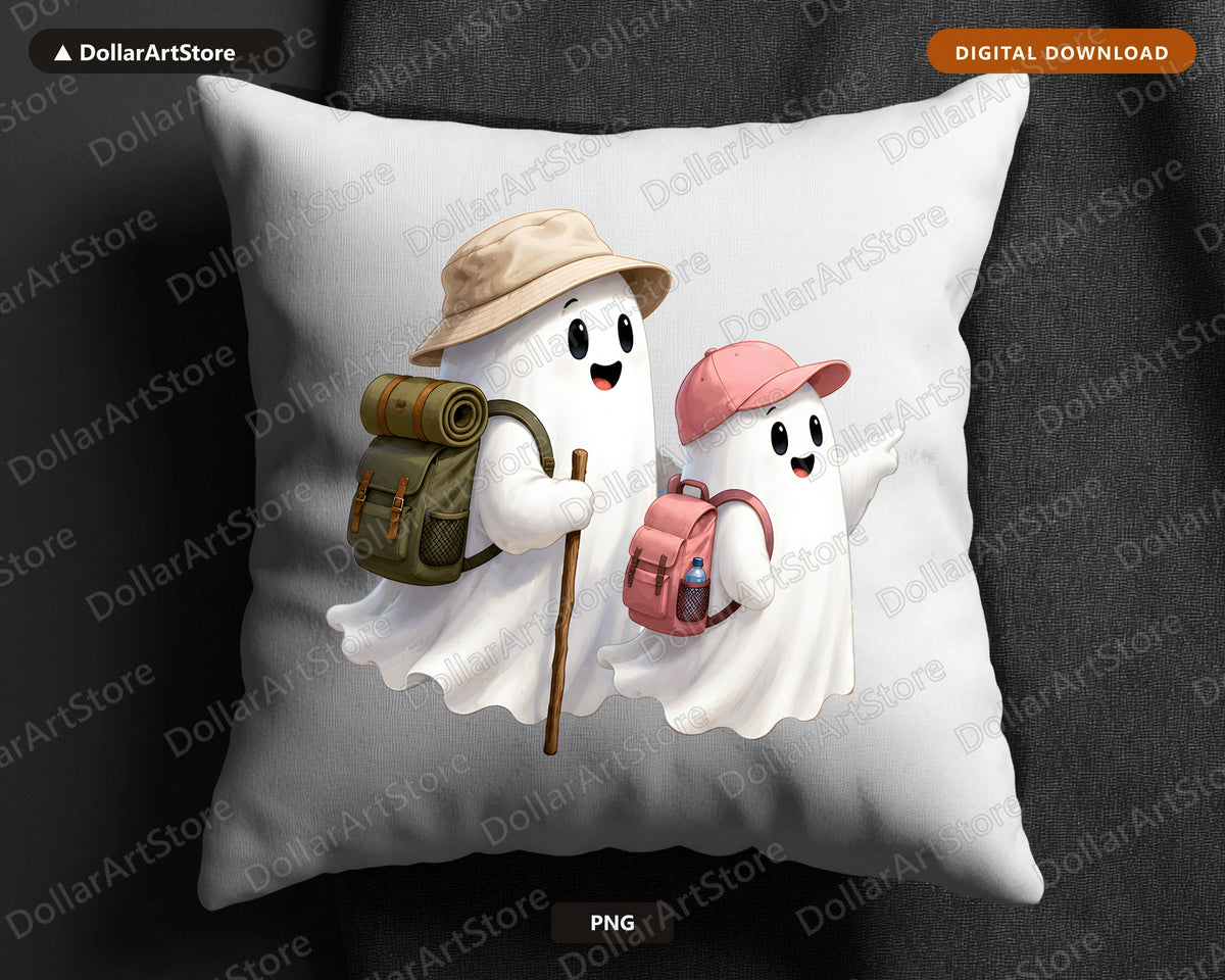 Cute Halloween Ghost PNG, Adventure Sublimation Design, Shirt & Tumbler Digital Download