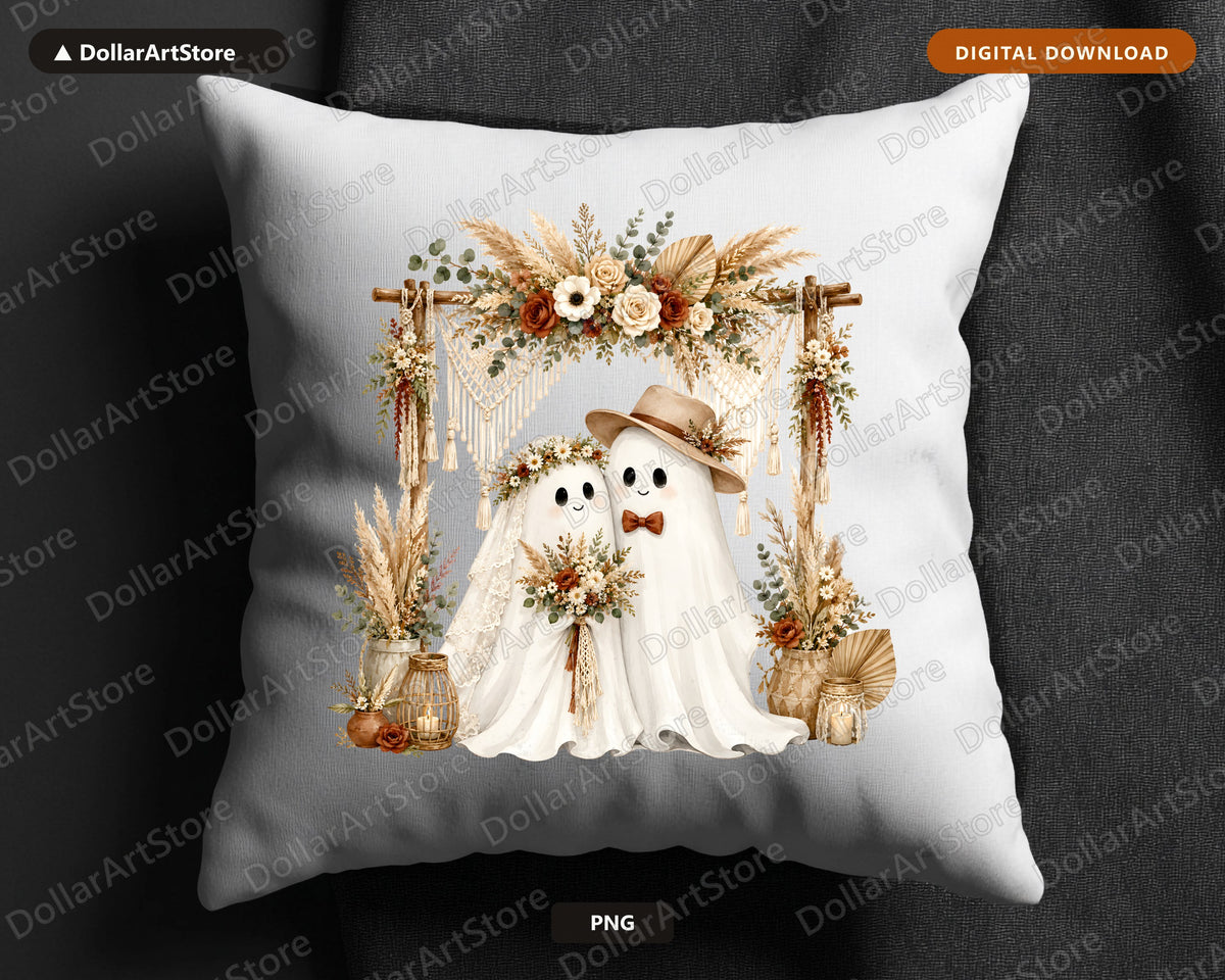 Boho Ghost PNG, Sublimation Design, Fall Autumn Shirt Design Digital Download