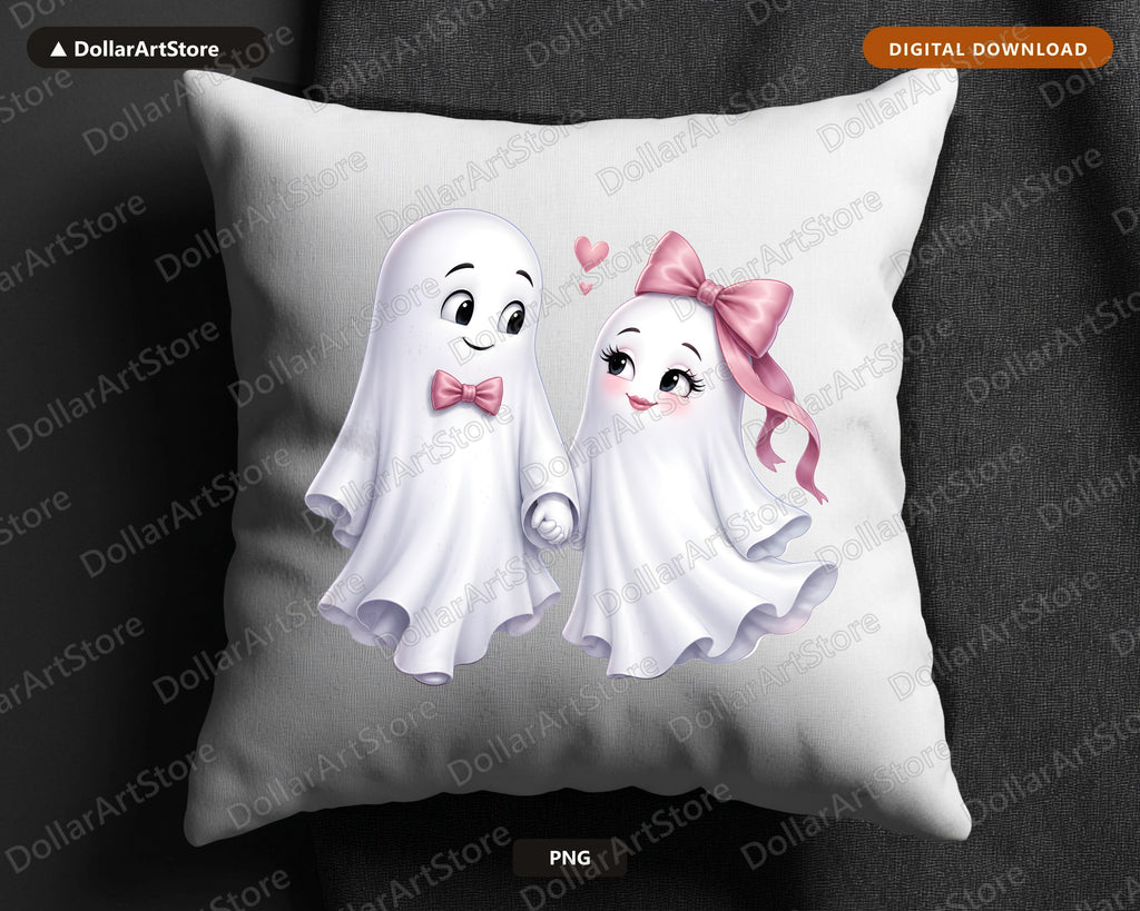 Cute Halloween Ghost PNG, Sublimation Design, Shirt & Tumbler Digital Download