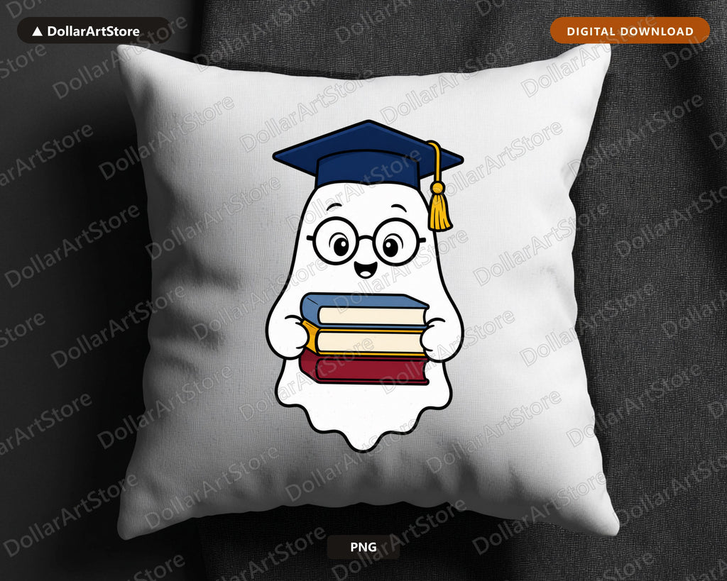 Bookish Ghost PNG, Sublimation Design, Shirt & Tumbler Print