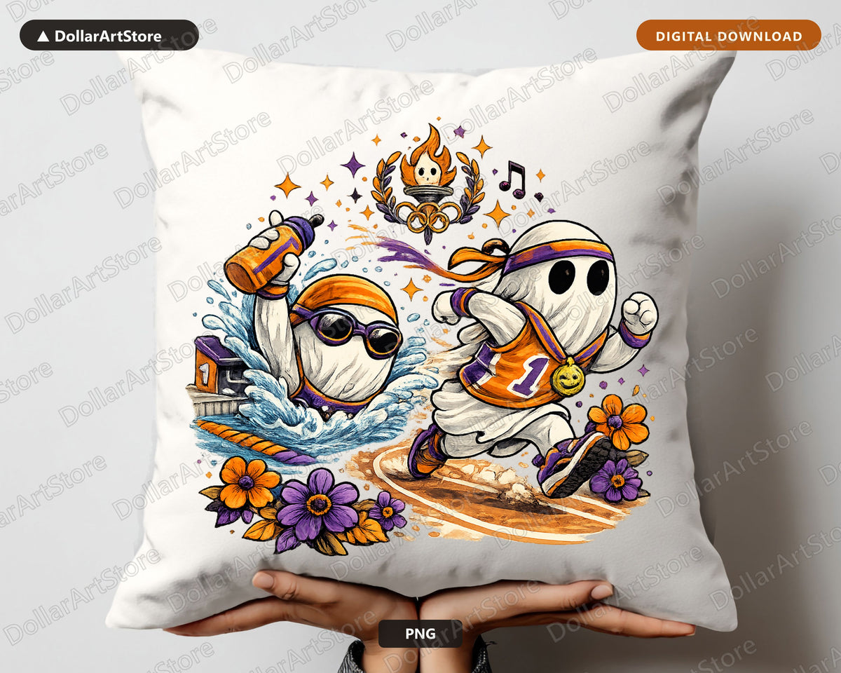 Cute Halloween Ghost PNG, Sublimation Design, Shirt Design Digital Download