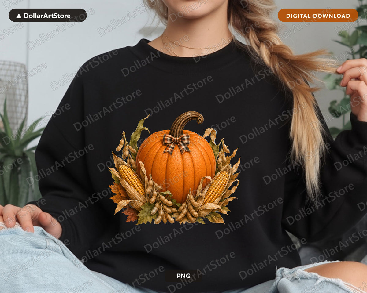 Iowa Harvest Pumpkin PNG, Fall Sublimation Design, Shirt & Tumbler Digital Download