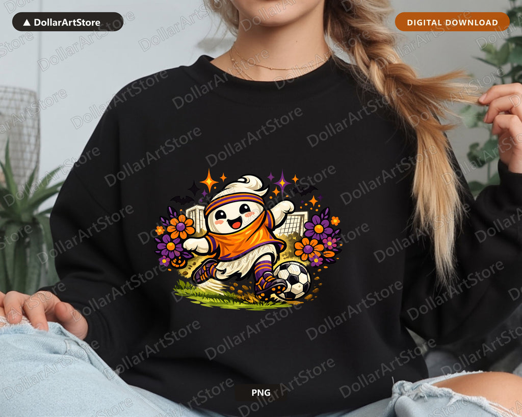 Cute Mummy Ghost PNG, Halloween Sublimation Design, Sport Shirt Design