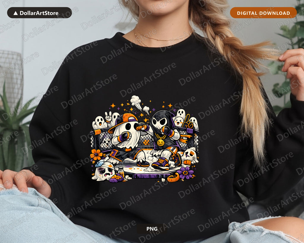 Cute Halloween Ghost PNG, Sublimation Design, Shirt Design Digital Download