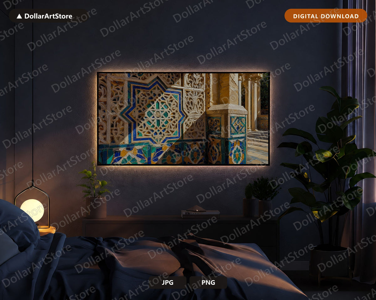 Grand Moorish Arches Cultural Samsung Frame TV Art | Digital Download