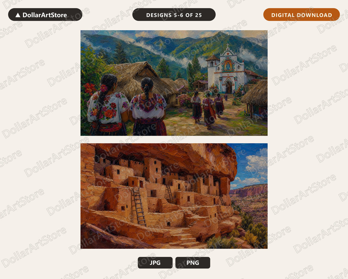 25 Cozy Scenery Frame TV Art Bundle, Samsung Frame TV Digital Download, 4K Textured Landscape Screensaver