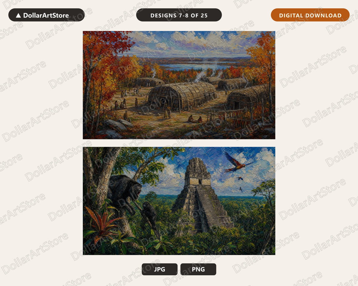 25 Cozy Scenery Frame TV Art Bundle, Samsung Frame TV Digital Download, 4K Textured Landscape Screensaver