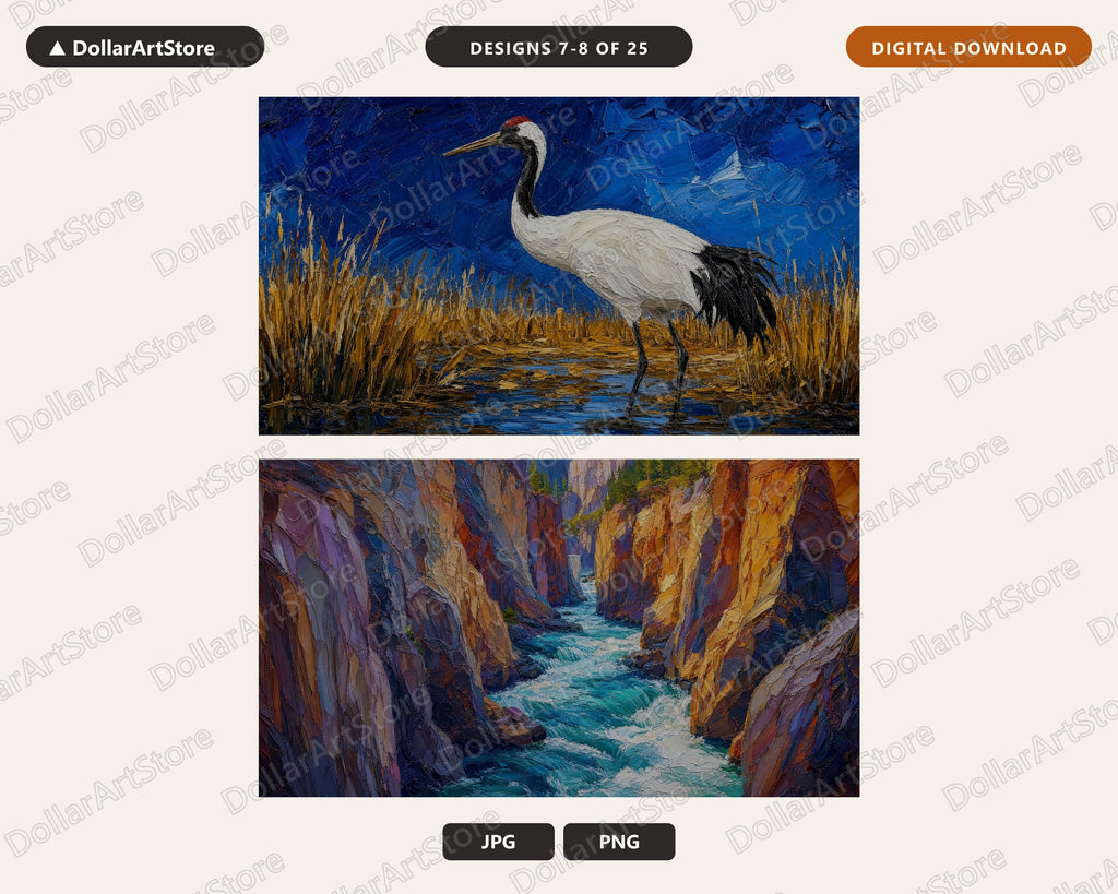 25 Cozy Scenery Frame TV Art Bundle, Samsung Frame TV Digital Download, 4K Textured Landscape Screensaver