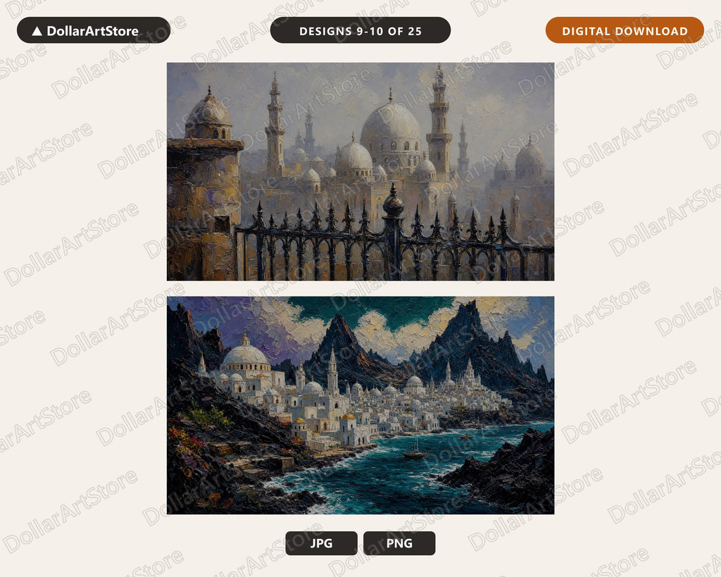 25 Cozy Middle Eastern Frame TV Art Bundle, Samsung Frame TV 4K Digital Download Screensaver Pack