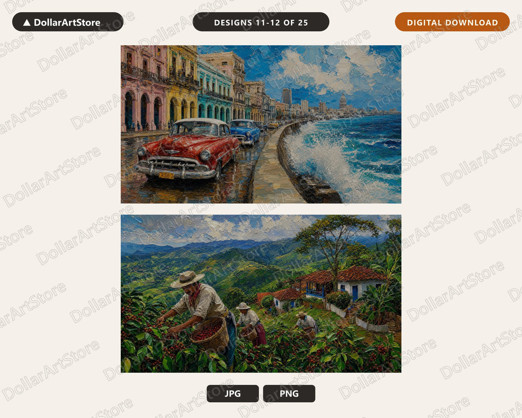 25 Cozy Scenery Frame TV Art Bundle, Samsung Frame TV Digital Download, 4K Textured Landscape Screensaver