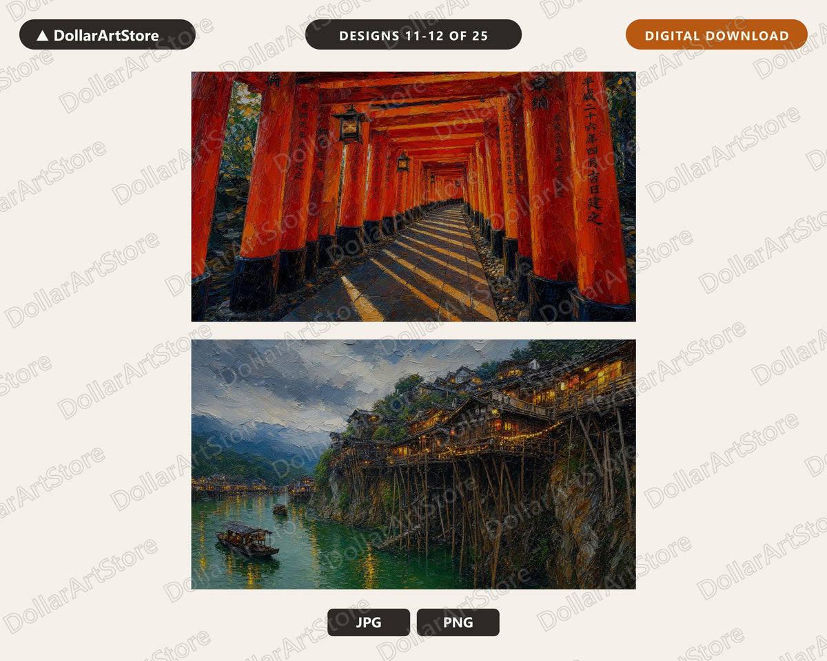 25 Cozy Scenery Frame TV Art Bundle, Samsung Frame TV Digital Download, 4K Textured Landscape Screensaver