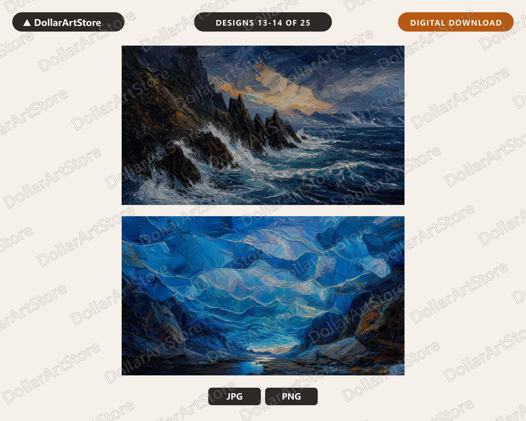 25 Cozy Arctic Scenery Frame TV Art Bundle, Samsung Frame TV 4K Digital Download