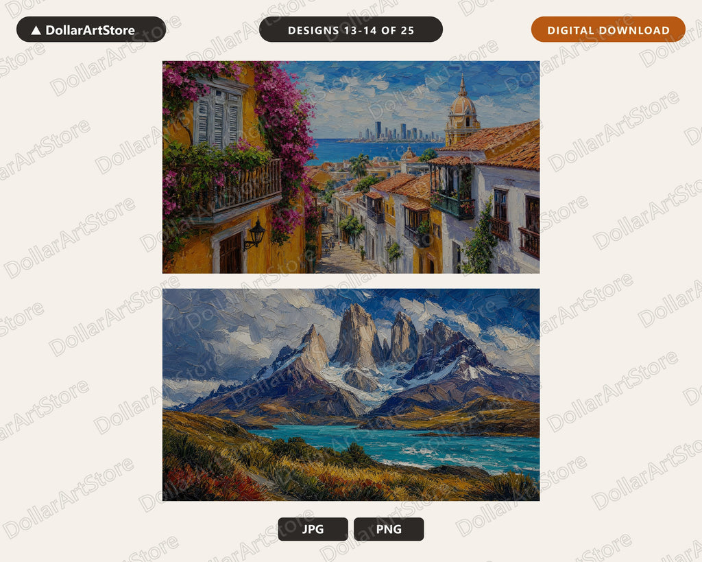 25 Cozy Scenery Frame TV Art Bundle, Samsung Frame TV Digital Download, 4K Textured Landscape Screensaver