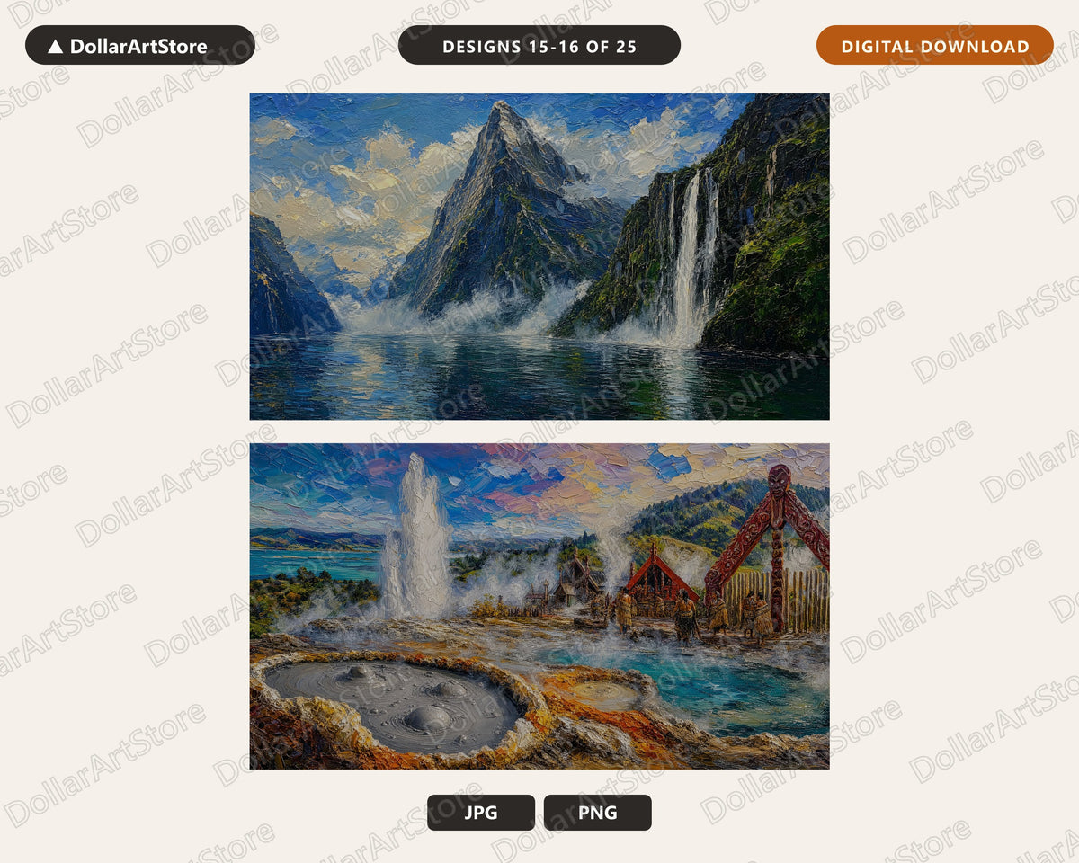 25 Cozy Tropical & Scenic Landscape Frame TV Art Bundle, Samsung Frame TV Digital Download 4K