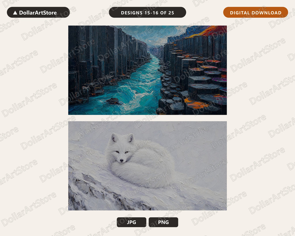 25 Cozy Arctic Scenery Frame TV Art Bundle, Samsung Frame TV 4K Digital Download
