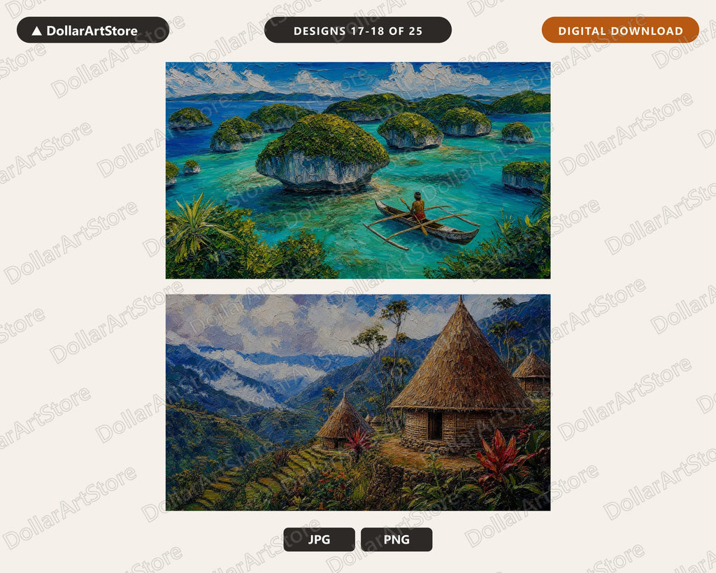 25 Cozy Tropical & Scenic Landscape Frame TV Art Bundle, Samsung Frame TV Digital Download 4K