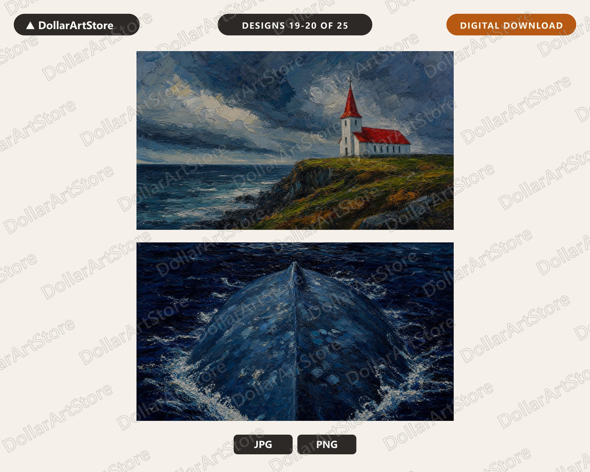 25 Cozy Arctic Scenery Frame TV Art Bundle, Samsung Frame TV 4K Digital Download
