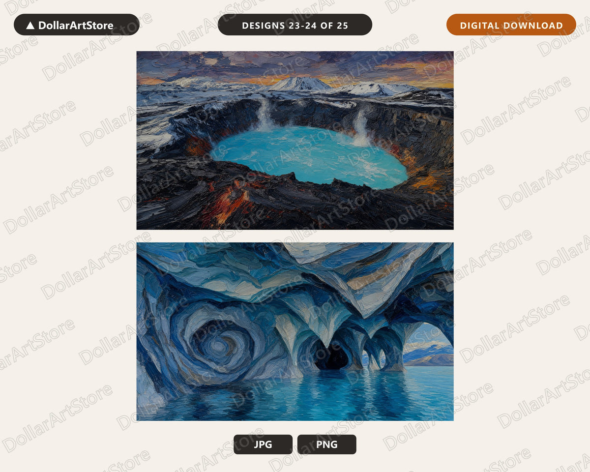 25 Cozy Arctic Scenery Frame TV Art Bundle, Samsung Frame TV 4K Digital Download