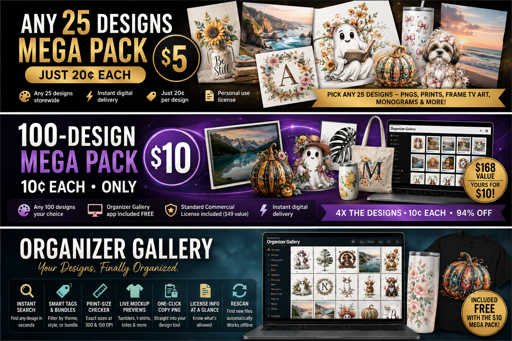 DollarArtStore Organizer Gallery — Desktop App for Your Design Library