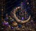 Luxe Fantasy Castle Tumbler Wrap PNG, 20 oz Skinny Tumbler Sublimation Design